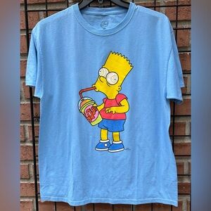 The Simpsons Blue Graphic T-Shirt